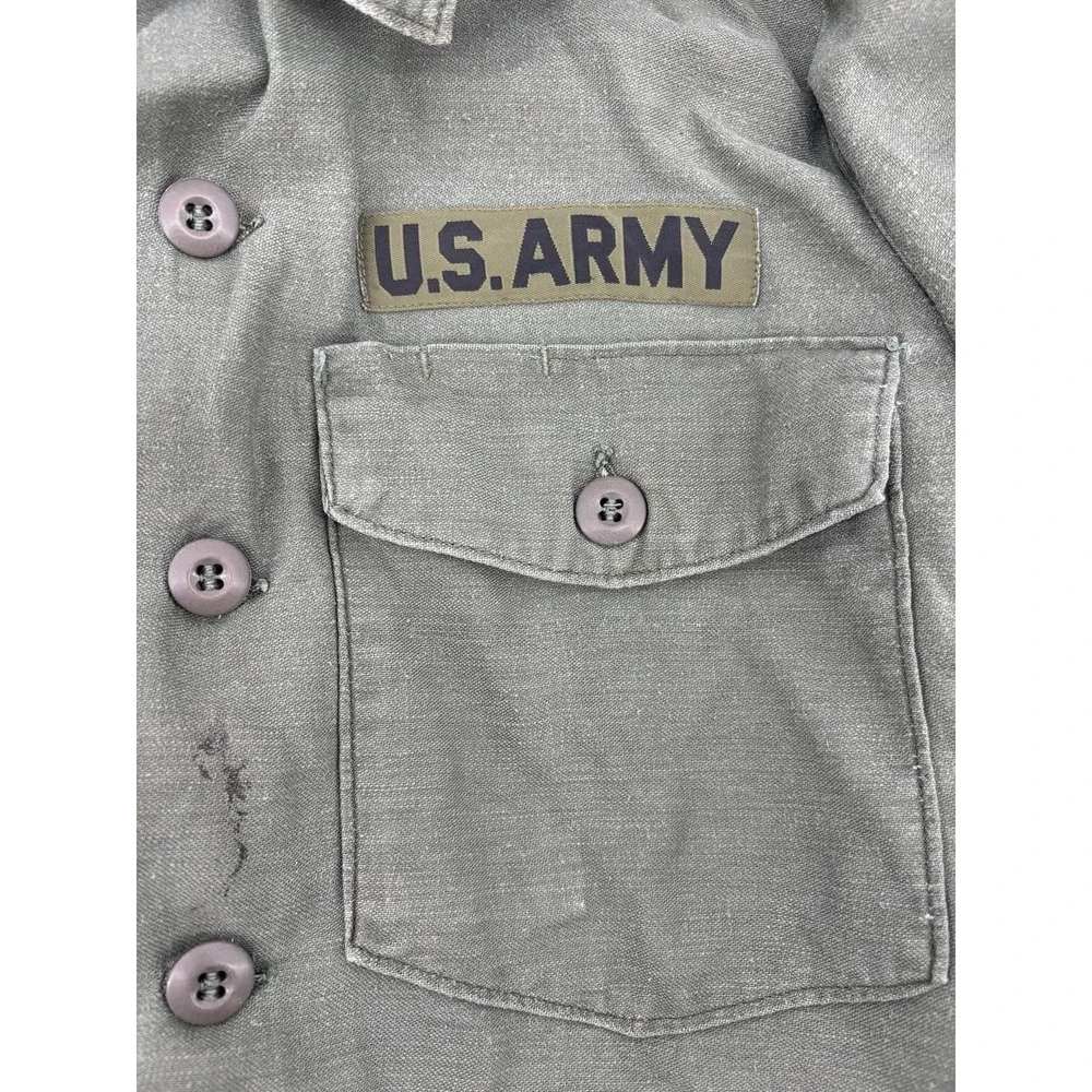 Vintage Vietnam Jacket OG-107 Coat US Army War Fatigue Sateen 8405-781-8947